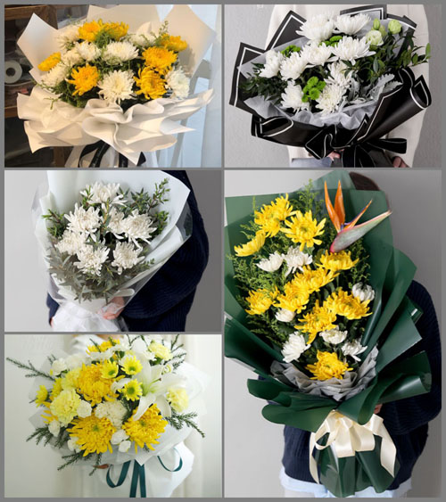 山东青岛平度市东阁街道白事花束代送